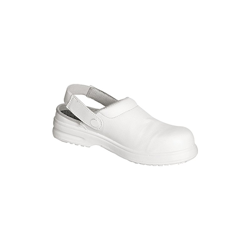 HYGOSTAR veiligheidsclog Classic, maat 45, wit, stalen neus
